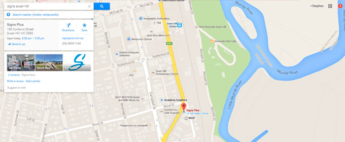Enhanced Google Maps listing